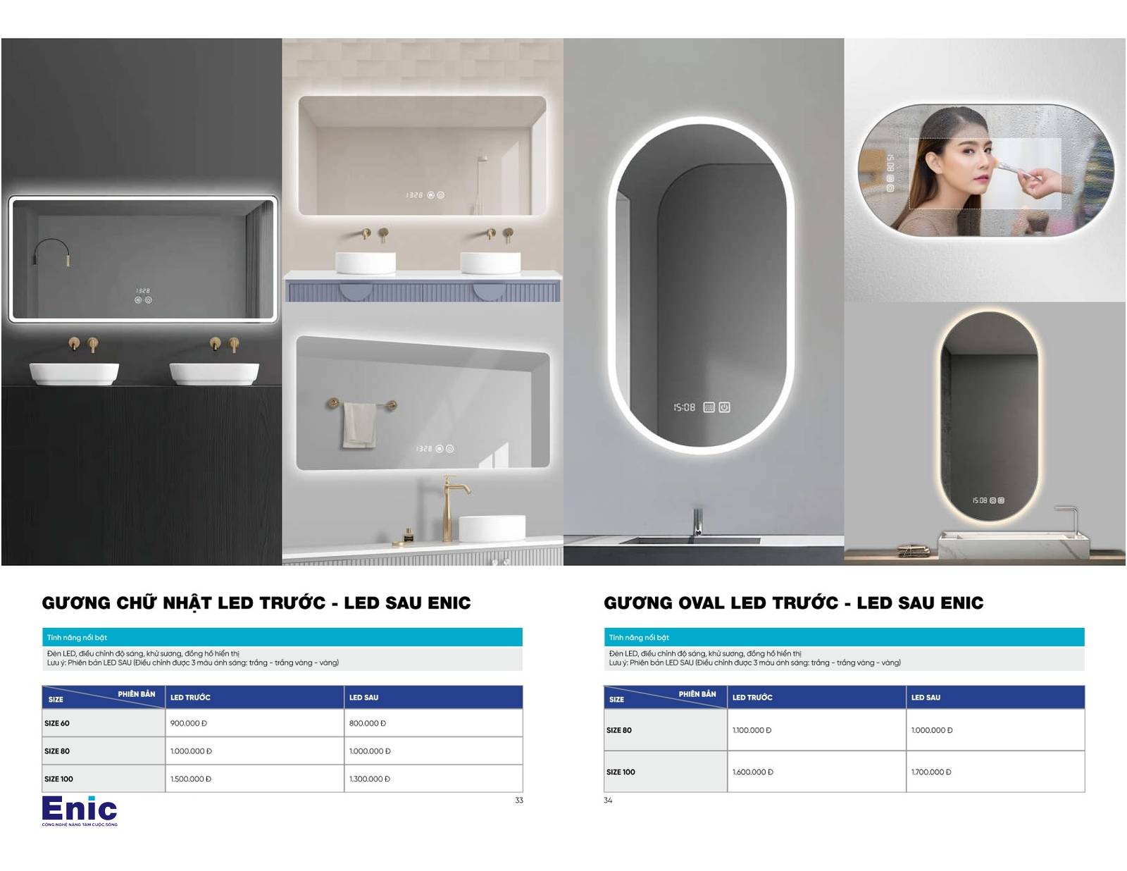 Thiết bị vệ sinh ENIC Catalogue và Bảng giá mới nhất 2024 /Page 17